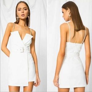 superdown belted dress “Kasey” white